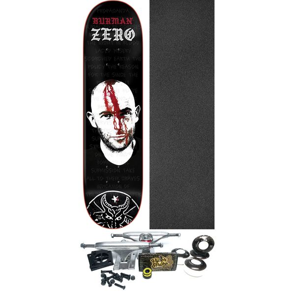 Zero Skateboards Dane Burman Headwound Skateboard Deck - 8.5" x 32.3" - Complete Skateboard Bundle